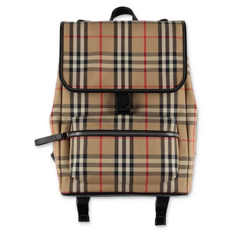 Zaino Burberry Check in Verde 